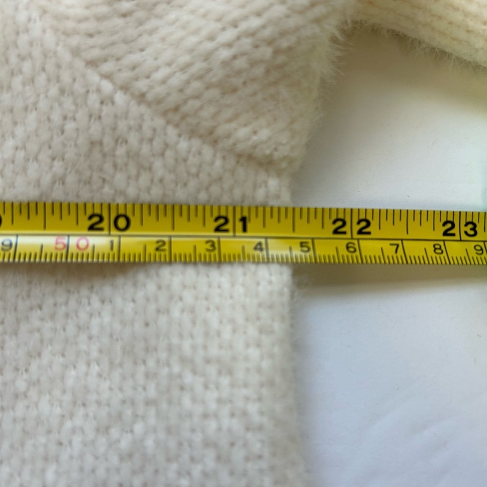 STOOSH / NWT/ Cream Long Coat with Black Trim / sold at Buckle/ S and XL - Picture 9 of 14